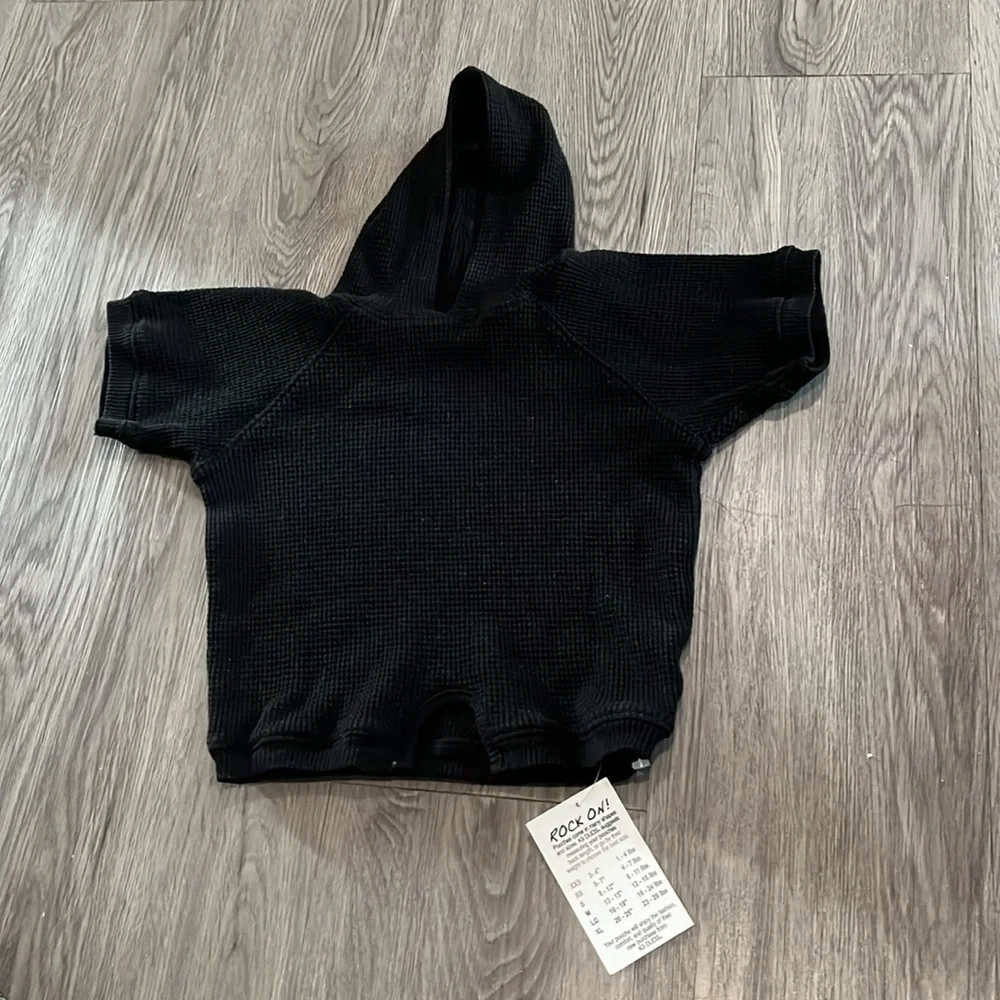 Peace thermal hoodie in black 💙